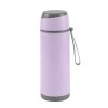 Sports Glass Bottles 500ml Twist off Lid and Carry Handle Light Purple