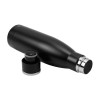 Double Wall SS Bottles Twist-off Lid SS Foldable Handle 500ml Black