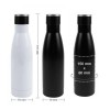 Double Wall SS Bottles Twist-off Lid SS Foldable Handle 500ml