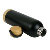 Double Wall SS Bottles with Bamboo Base & Lid 750 ml