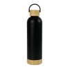 Double Wall SS Bottles with Bamboo Base & Lid 750 ml