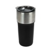 Double Wall SS Tumblers with Slide-Lock PP Lid 591ml Black