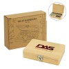 Promotional Eco-Friendly Bamboo Tool Set with Silver Locking Case