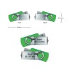 Shiny Silver Swivel USB Flash Drives 