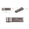 Metal USB Flash with Key Ring 16GB 