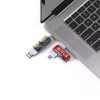 White Sleek 32GB LED Logo Type-C OTG USB 3.0 Drive – Modern & Multipurpose
