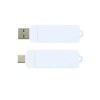 White Sleek 32GB LED Logo Type-C OTG USB 3.0 Drive – Modern & Multipurpose