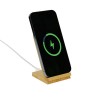 Bamboo Fast Wireless Charger Stand 15W with LED Logo