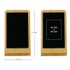 Bamboo Fast Wireless Charger Stand 15W with LED Logo