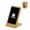 Personalized Bamboo Fast Wireless Charger Stand 15W with LED Logo