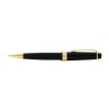 Personalized Cross Bailey Light™ Glossy Black Resin Ballpoint Pen with Golden Accents - Blue Ink