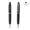 Personalized Cross Calais Matte Black Ballpoint Pen with Polished Chrome Trim – Blue Ink