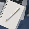 Cross Coventry Premium Chrome Ballpoint Pen with Gold Accents – Blue Ink