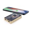 Bamboo Magnetic Wireless Powerbank 15W – Sustainable Fast Charging On-the-Go
