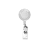 Personalized Retractable Badge Reels White