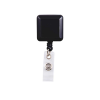 Personalized Square Badge Reels Black