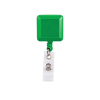 Personalized Square Badge Reels Green