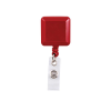 Personalized Square Badge Reels Red