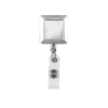 Personalized Square Badge Reels Silver