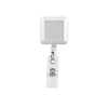 Personalized Square Badge Reels White