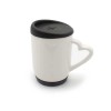 Personalized Ceramic Mug with Silicone Cap and Base Black