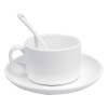 Promotional Ceramic Saucer Teacups with Spoon