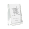 Personalized Inclined Rectangular Crystal Awards Laser Engraving