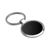 Personalized Black Round Metal Keychains 