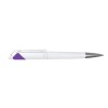 Promotional White Stylish Plastic Pens Purple