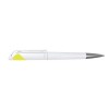 Promotional White Stylish Plastic Pens Yellow