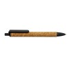 Promotional Wheat Straw and Cork Pens Black