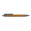 Promotional Wheat Straw and Cork Pens Blue