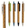 Promotional Logo Wheat Straw and Cork Pens 