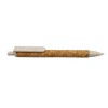 Promotional Wheat Straw and Cork Pens White