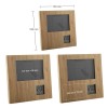 Bamboo Photo Frame with Digital Clock 