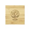 Personalized Bamboo Tea Coasters with Case 