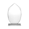 Personalized Wide Flame Crystal Awards 
