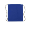 Promotional Recycled Cotton Drawstring Bags Blue