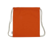 Promotional Recycled Cotton Drawstring Bags Orange
