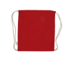 Promotional Recycled Cotton Drawstring Bags Red