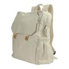 Natural Cotton Backpacks with Zipper Closure