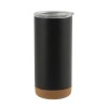 Personalized Insulated Mug / Tumbler with Cork Base Black