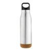 Personalized Flask Water Bottle with Cork Base Steel