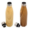 Personalized Logo Stainless Steel Water Bottle with Wood Print | GEYER