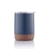 Personalized Vacuum Mug With Cork Base Blue
