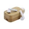 Personalized Bluetooth Earbuds with Bamboo Case 