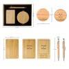 Bamboo Tech Gift Sets - Charging pad, Powerbank 5000mAh, Bamboo Pen, Kraft Gift Box