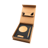 Personalized Eco-Friendly Gift Sets - Bamboo Wireless Charger, USB Flash Drive, Pen 