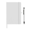 Personalized A5 Hard Cover Notebook and Pen Set White