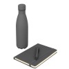 Promotional Set of Stainless Bottle, Notebook and Pen Grey